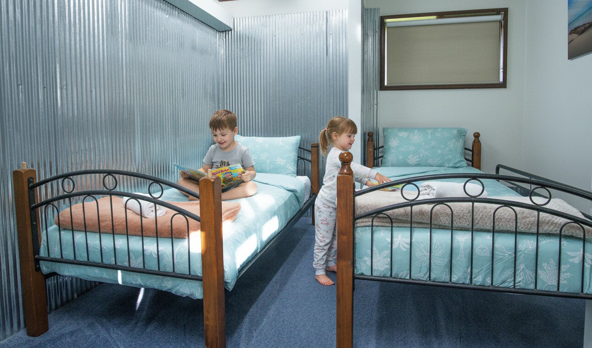 Two single beds: sleeps up to 4 guests total