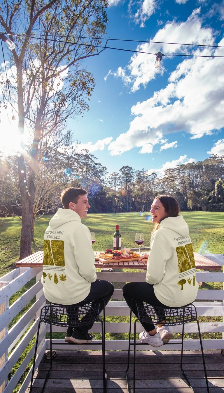 Nature's Law Eco Recycled Hoodie - Deck Mockup